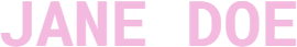 jane doe logotype